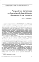 Perspectivas del empleo en los países industrializados de economía de mercado