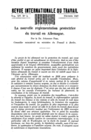 La nouvelle réglementation protectrice du travail en Allemagne