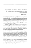 Relaciones laborales en los sistemas de trabajo protegido para personas minusválidas
