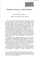Financial systems in social insurance