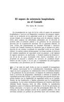 El seguro de asistencia hospitalaria en el Canadá