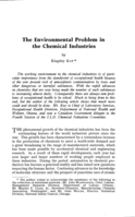 The environmental problem in the chemical industries