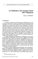 La Fédération des paysans libres des Philippines