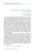 La fracture numérique peut-elle être réduite?