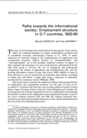 Paths towards the informational society: employment structure in G-7 countries, 1920-90