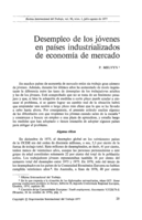 Desempleo de los jóvenes en países industrializados de economia de mercado