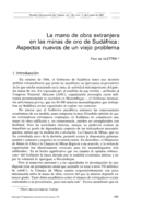 La mano de obra extranjera en las minas de oro de Sudáfrica: aspectos nuevos de un viejo problema