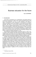 Business education for the future