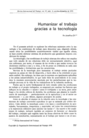Humanizar el trabajo gracias a la tecnología