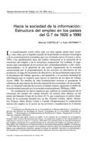 Hacia la sociedad de la información: estructura del empleo en los países del G-7 de 1920 a 1990