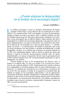¿Puede atajarse la desigualdad en el ámbito de la tecnología digital?