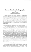 Labour relations in Tanganyika