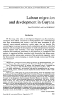 Labour migration and development in Guyana