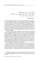 Opinión de un jurista sobre los argumentos laborales de los economistas