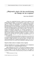 ¿Mejorarán algún día las condiciones de trabajo de las mujeres?