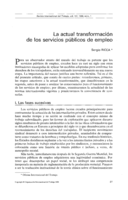 La actual transformación de los servicios públicos de empleo