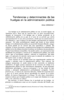 Tendencias y determinantes de las huelgas en la administración pública