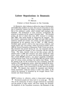 Labour organisations in Roumania