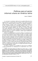 Políticas para el sector informal urbano en América latina