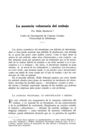 La ausencia voluntaria del trabajo