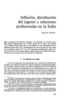 Inflación, distribución del ingreso y relaciones profesionales en la India