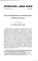From social insurance to social security: evolution in France