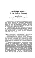Small-scale industry in the modern economy