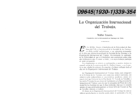 La Organización Internacional del Trabajo