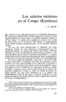 Los salarios mínimos en el Congo (Kinshasa)