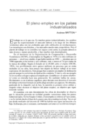 El pleno empleo en los países industrializados
