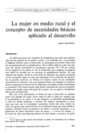 La mujer en medio rural y el concepto de necesidades basicas aplicado al desarrollo