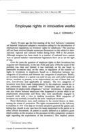 Employee rights in innovative works