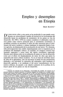 Empleo y desempleo en Etiopía