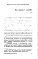 La adaptación al cambio