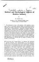 Medical and psychological aspects of modern industry