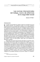 Las normas internacionales del trabajo, marco de referencia de la seguridad social
