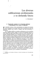 Las diversas calificaciones profesionales y su demanda futura