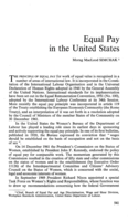 Equal pay in the United States