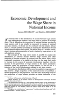 Economic development and the wage share in national income