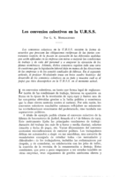 Los convenios colectivos en la URS