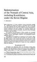 Sedentarisation of the nomads of Central Asia, including Kazakhstan, under the soviet regime