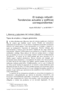 El trabajo infantil: tendencias actuales y políticas correspondientes