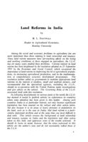 Land reforms in India