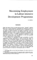 Maximising employment in labour-intensive development programmes
