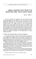 Labour migration from south and south-east Asia: some policy issues
