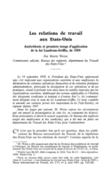 Les relations de travail aux Etats-Unis: antécédents et premiers temps d'application de la loi Landrum-Griffin, de 1959