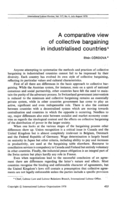 A comparative view of collective bargaining in industrialised countries