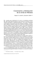 Crecimiento y distribución de la renta en Malasia
