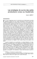 Les stratégies de survie des petits producteurs ruraux au Guatemala
