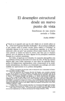 El desempleo estructural desde un nuevo punto de vista: enseñanzas de una misión enviada a Ceilán